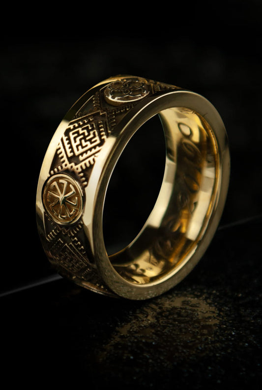 KOLOVRAT | Slavic wedding rings | Gold 14k | TYVODAR